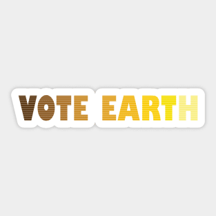 Voting Day: Earth Edition Sticker